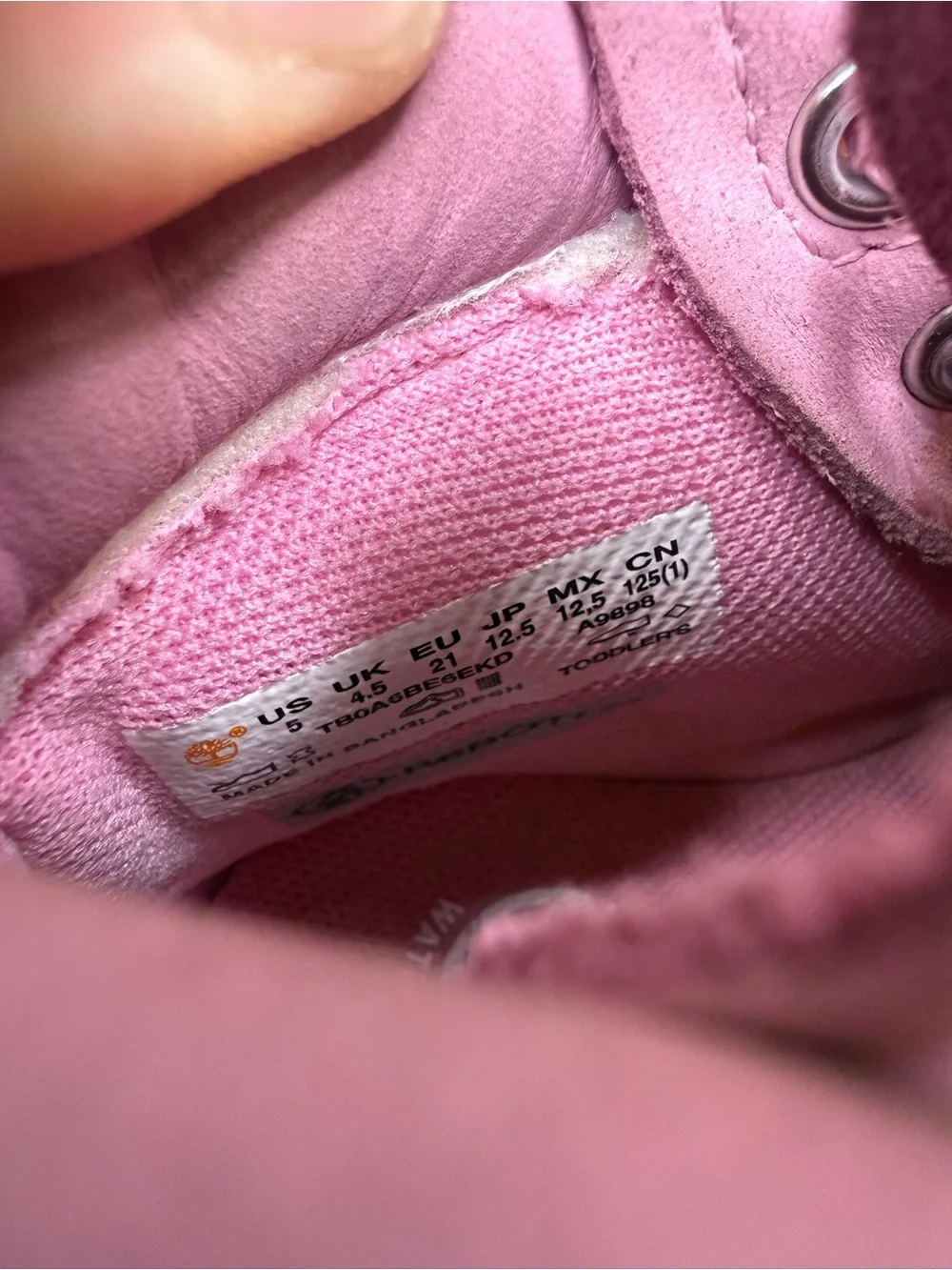 Timberland Premium TD Size 5C Pink Classic Waterproof Boot A52FB